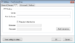 AutoScreenSnap ftp settings