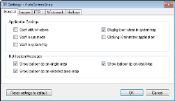 AutoScreenSnap general settings